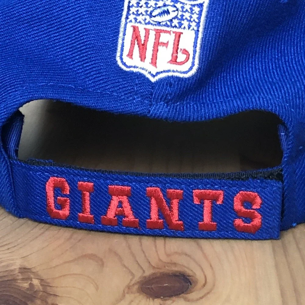 Vtg New York Giants Starter NFL Pro Line Hat Cap Blue Red White